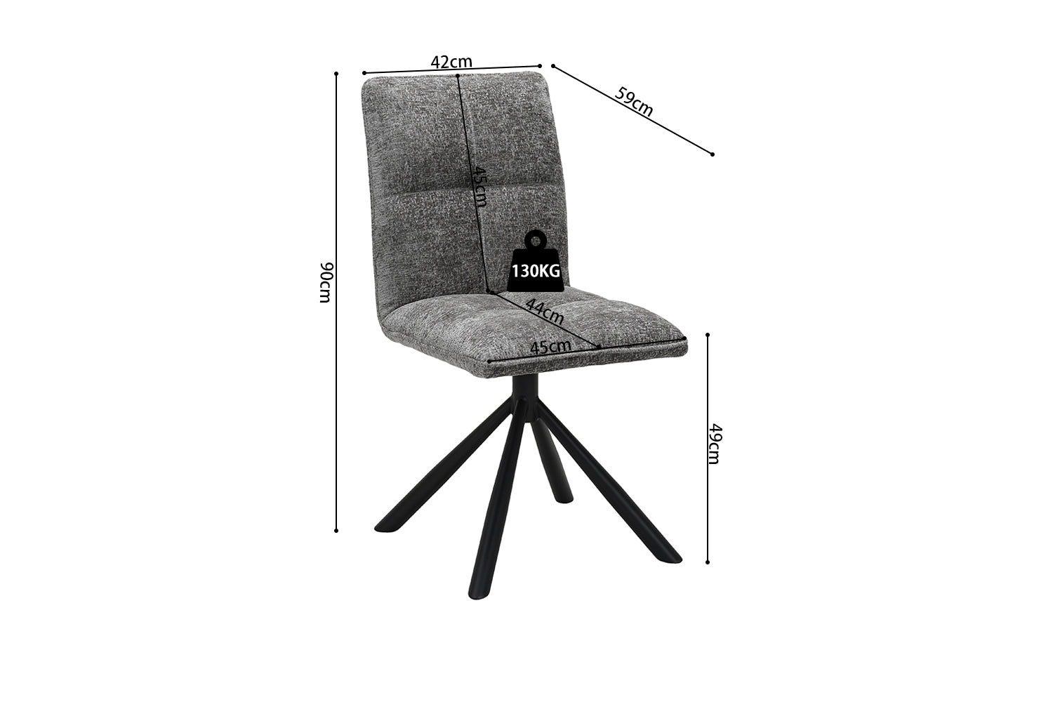 Chaise pivotante JACK - Maestria