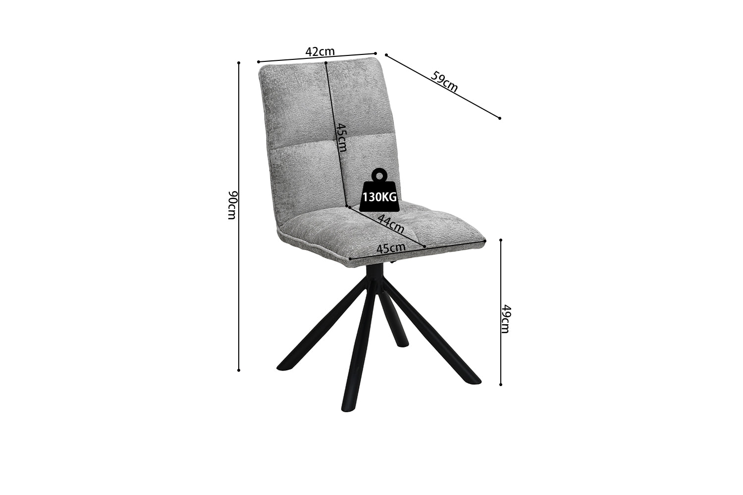 Chaise pivotante JACK - Maestria