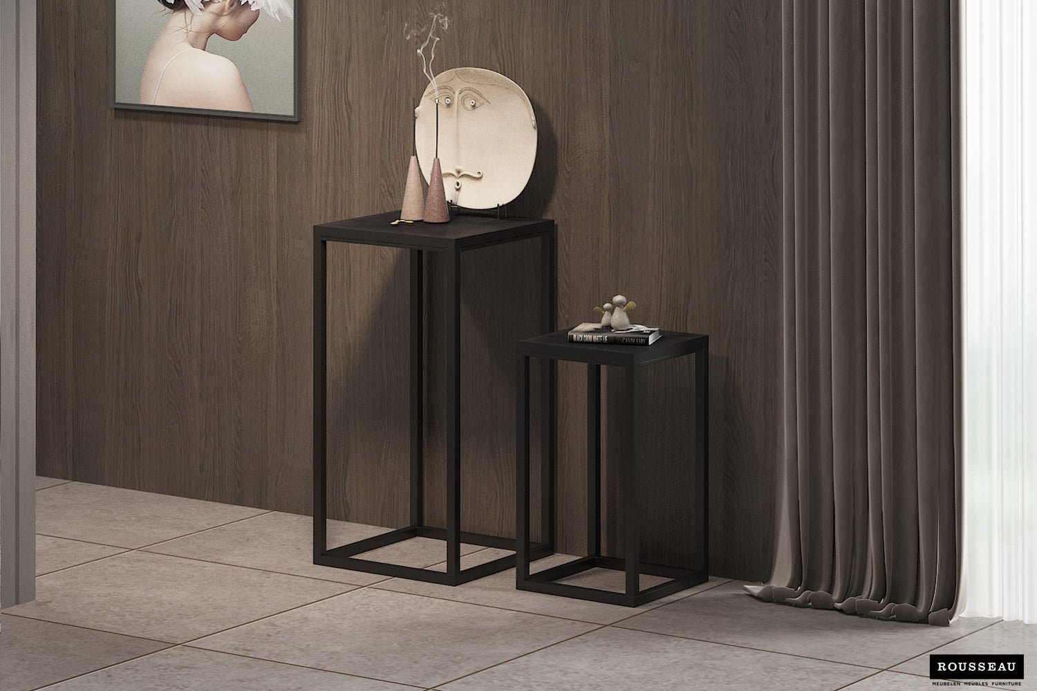 Set de 2 Tables d’appoint Madeira - Bois de Manguier Massif - Maestria