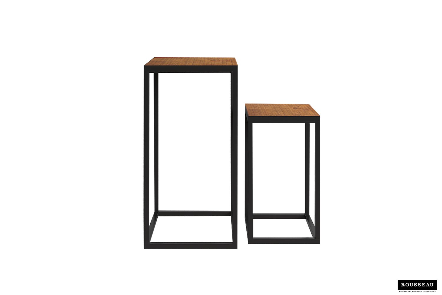 Set de 2 Tables d’appoint Madeira - Bois de Manguier Massif - Maestria