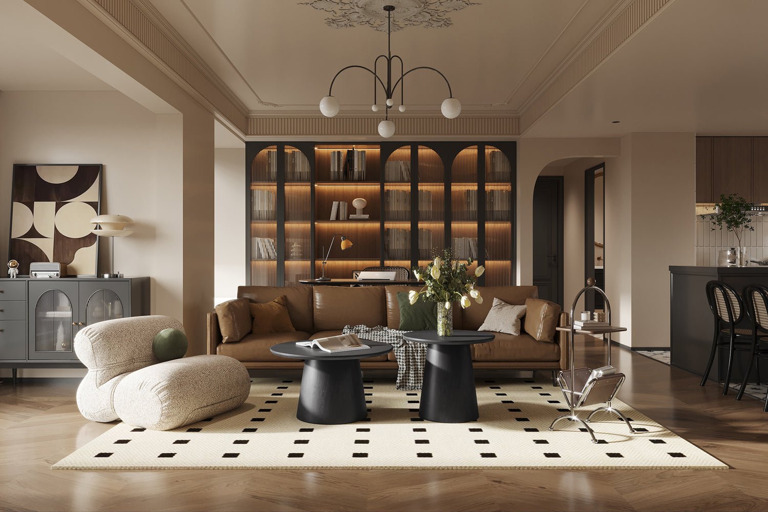 Table D’appoint Miklos – Décor Brun Foncé - Maestria