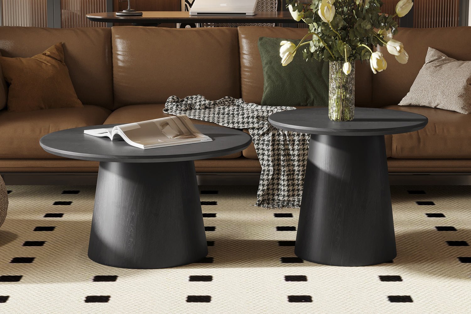 Table D’appoint Miklos – Décor Brun Foncé - Maestria