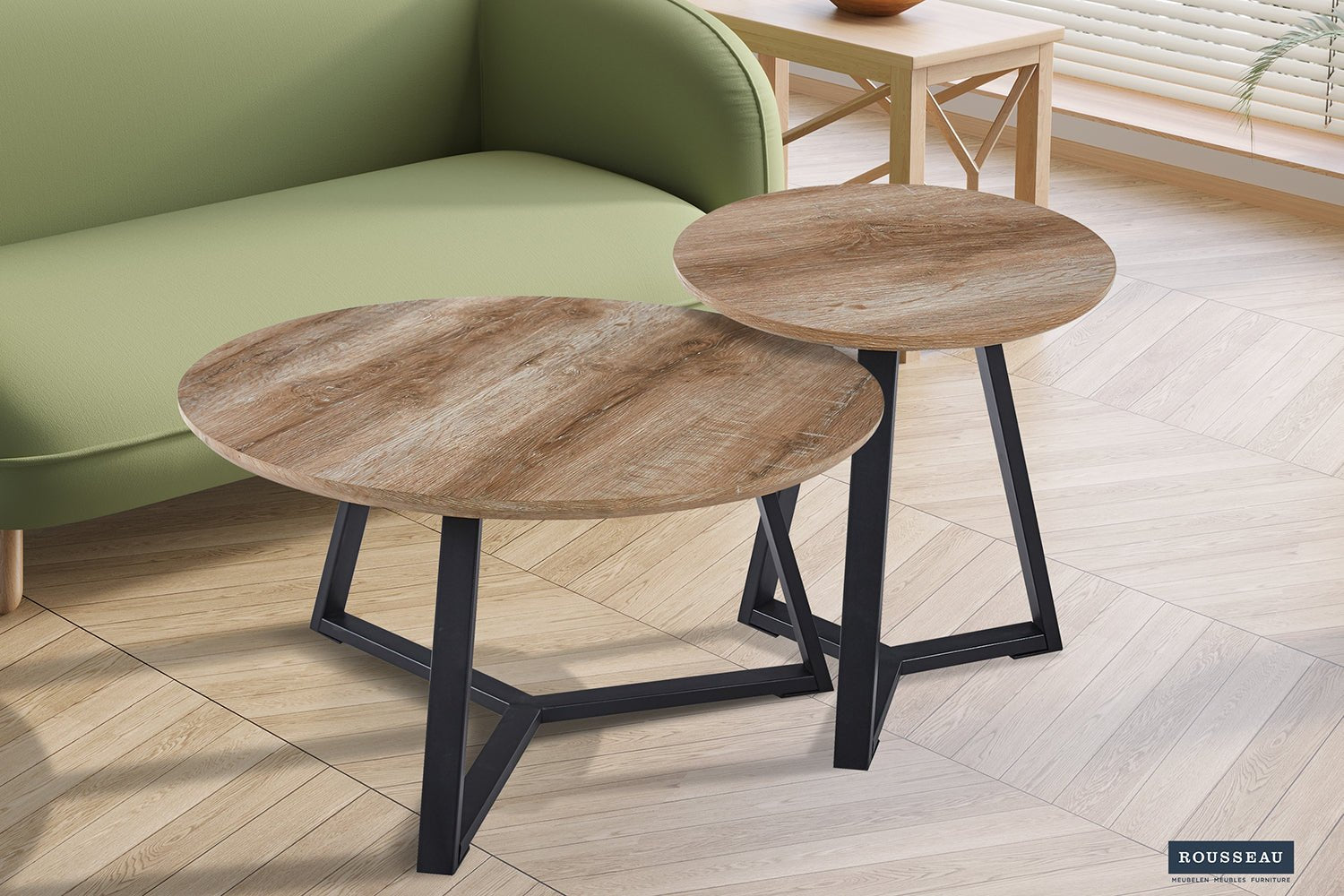 Table D’appoint Paso – Décor Chêne Vieilli - Maestria