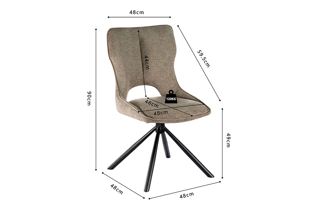 Chaise pivotante MORI