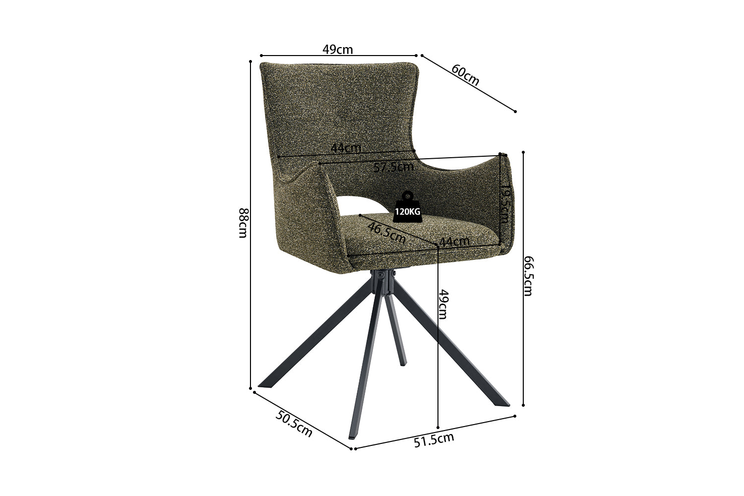 Chaise pivotante BILLY