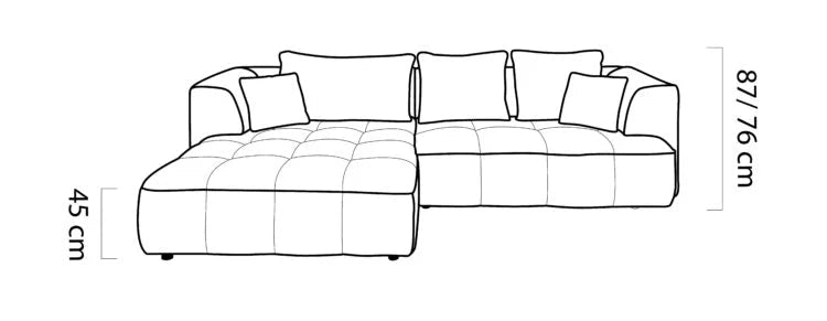 Canapé d'angle ALBIO S par WERSAL - Maestria Meubles