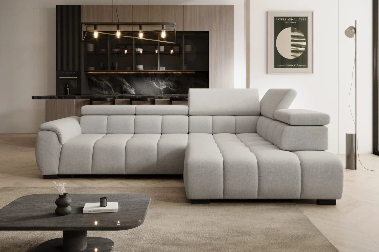 Canapé d'angle ALVIN L par WERSAL - Maestria Meubles