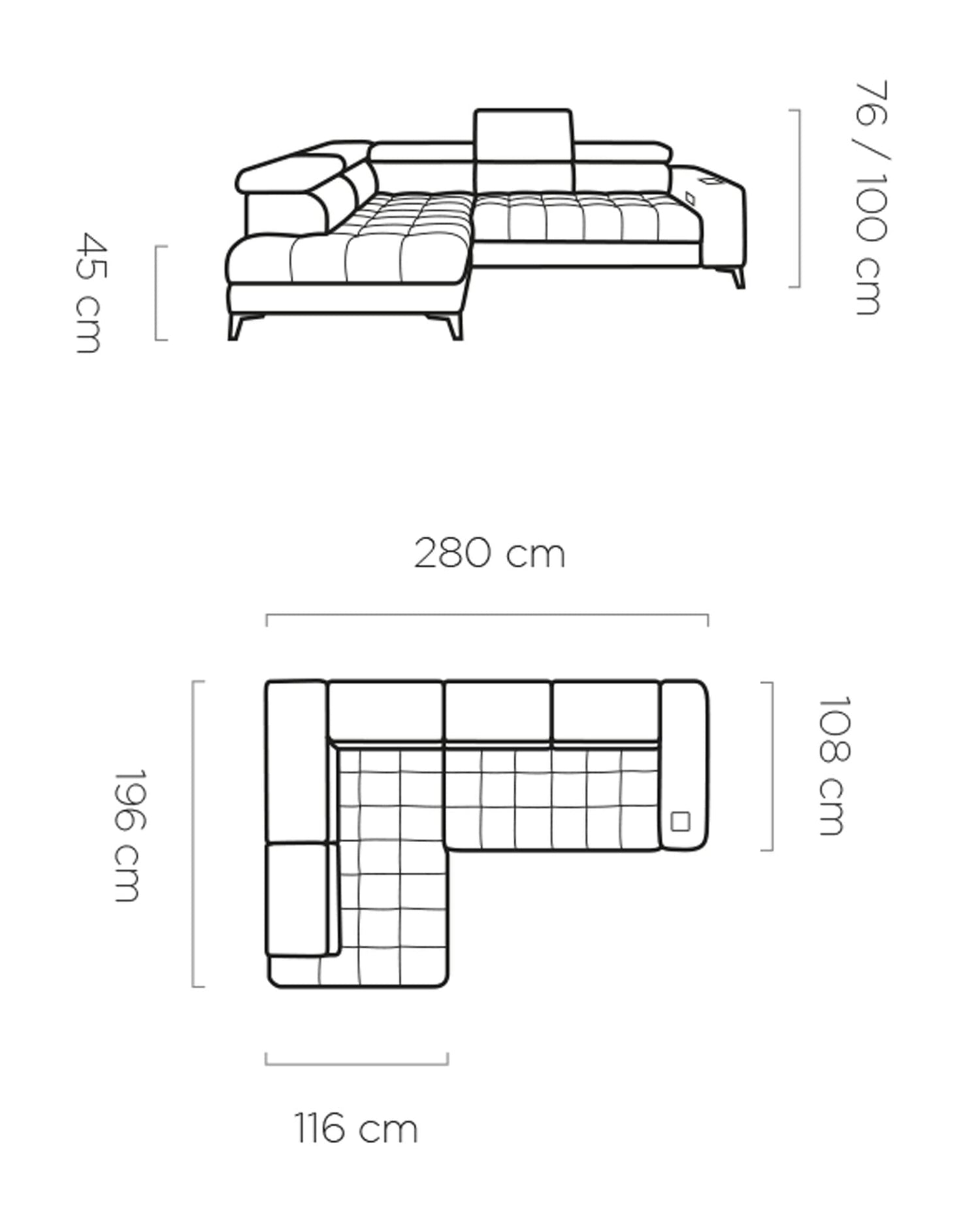 Canapé d'angle BAGGIO par WERSAL - Maestria