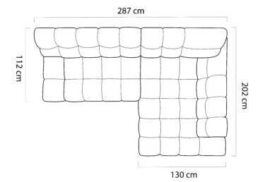 Canapé d'angle CAMPILE L par WERSAL - Maestria Meubles