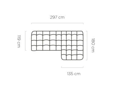 Canapé d'angle CAMPILE S par WERSAL - Maestria Meubles