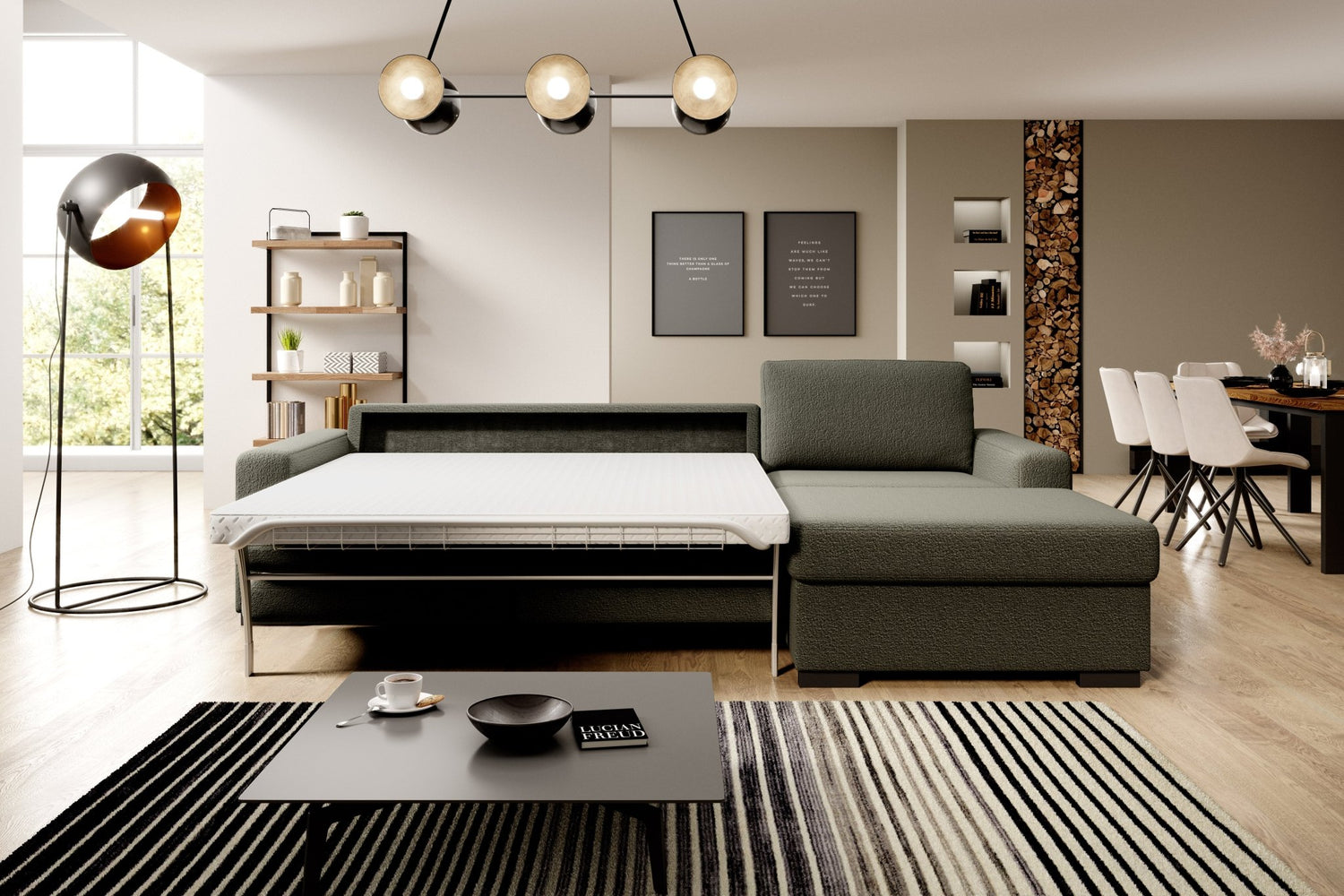 Canapé d'Angle Convertible VANILLA avec Matelas Intégré par WERSAL - Maestria