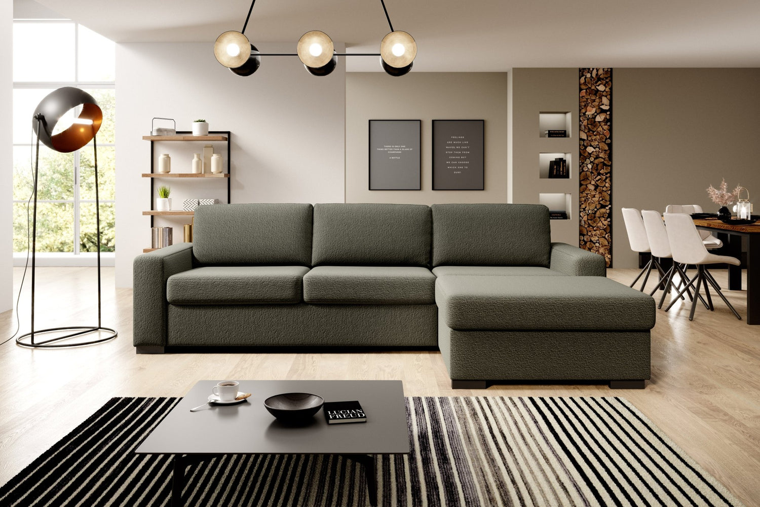 Canapé d'Angle Convertible VANILLA avec Matelas Intégré par WERSAL - Maestria