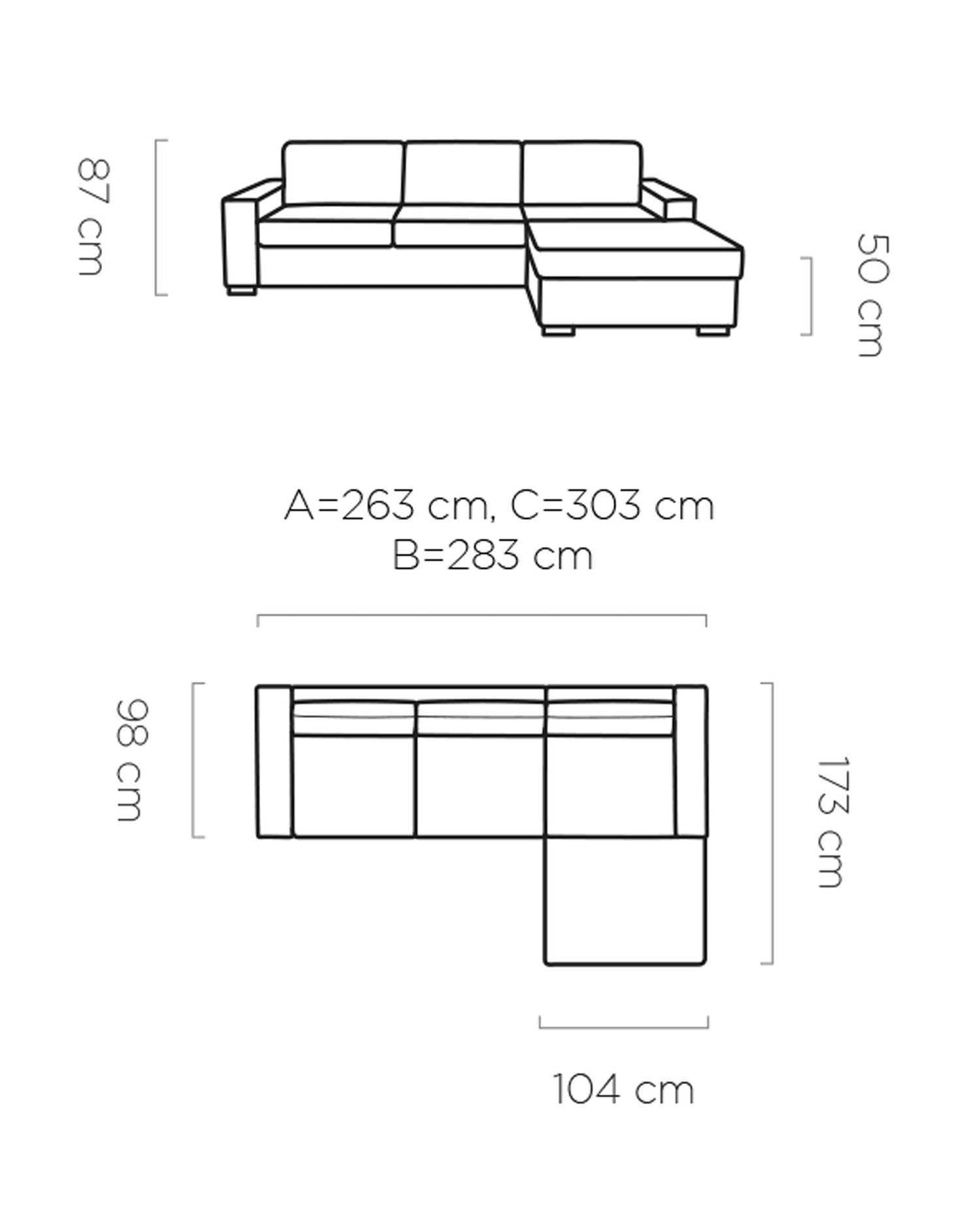 Canapé d'Angle Convertible VANILLA avec Matelas Intégré par WERSAL - Maestria