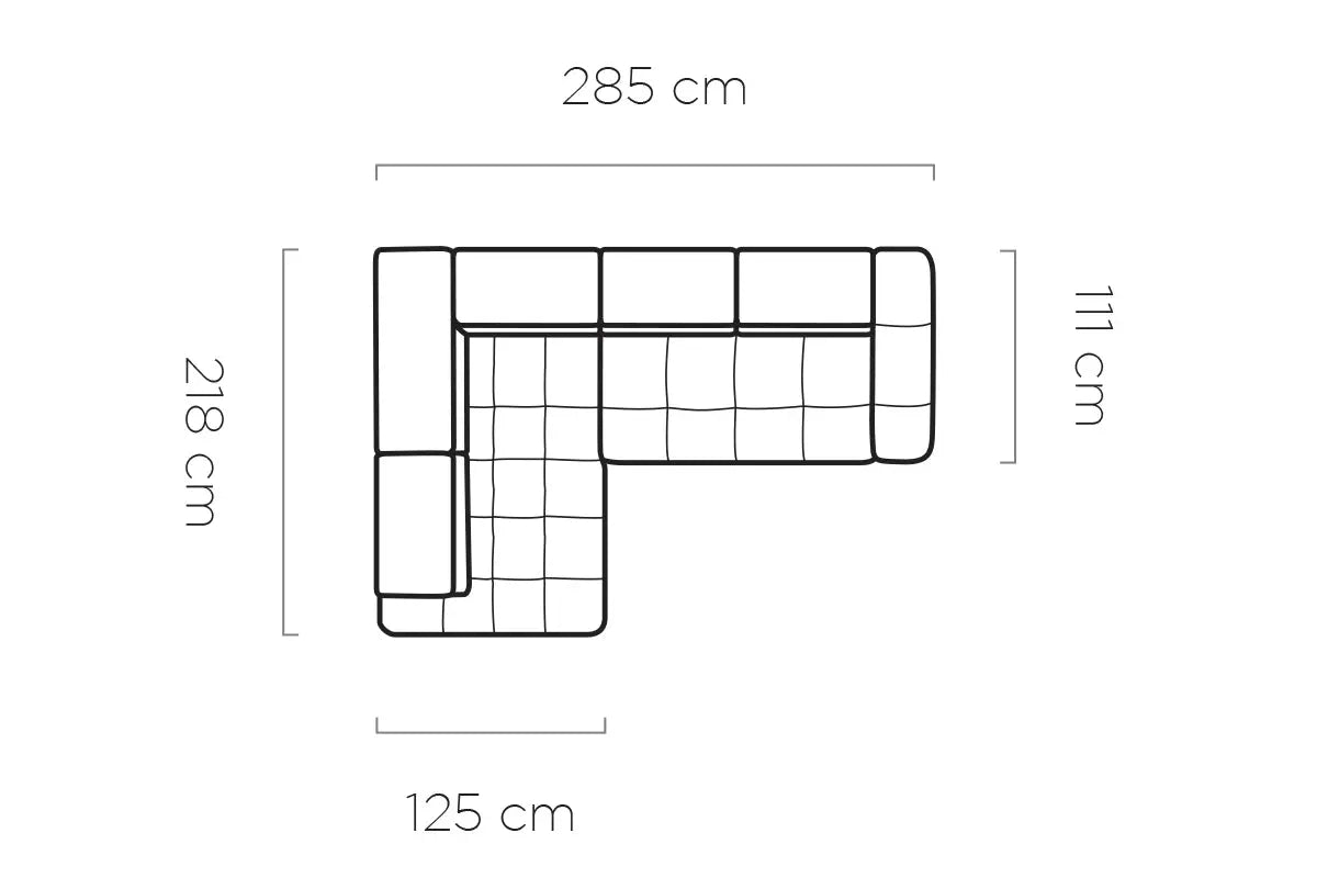 Canapé d'angle Convertible VOSS L - par WERSAL - Maestria