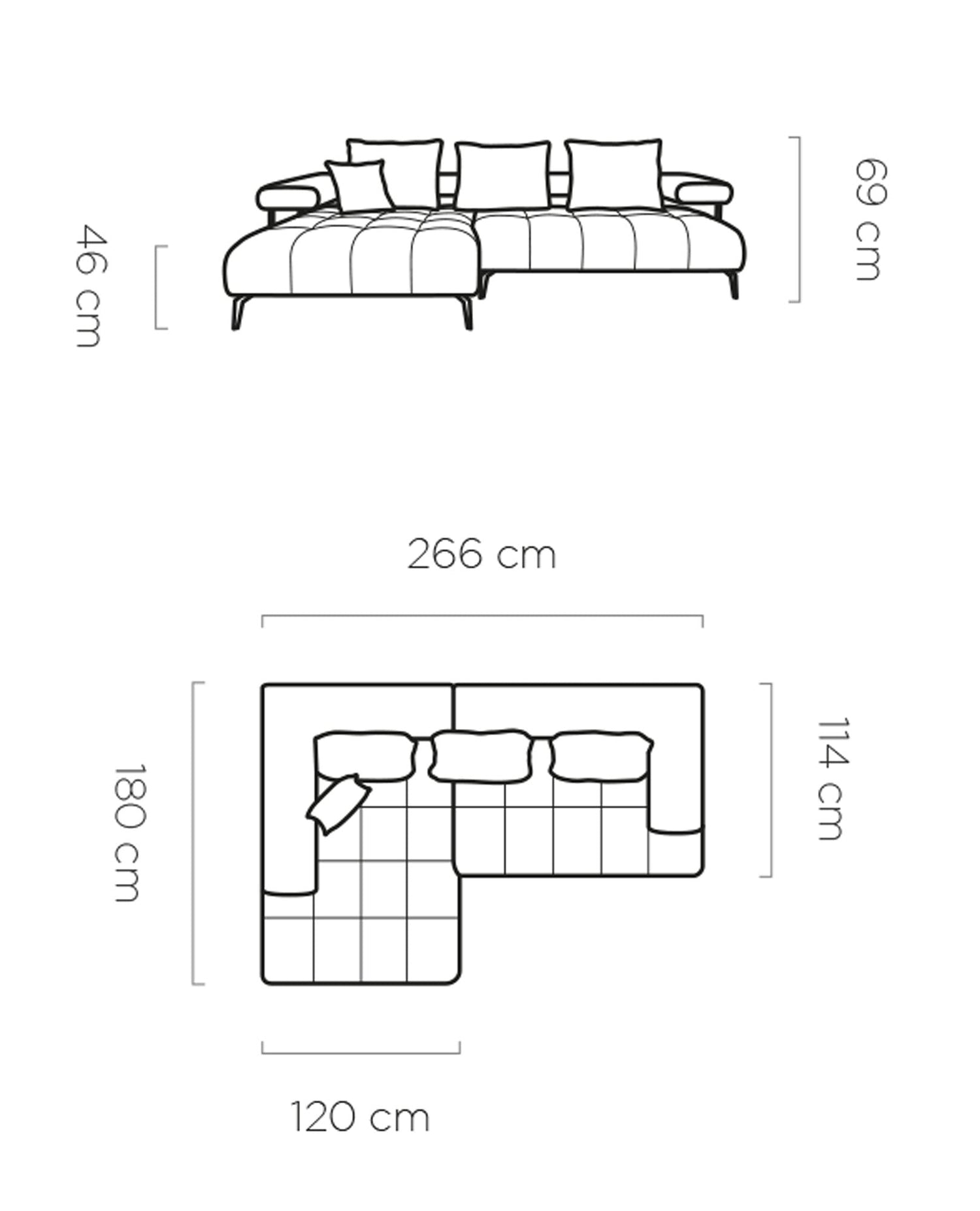 Canapé d'Angle MAGNETIC S par WERSAL - Maestria