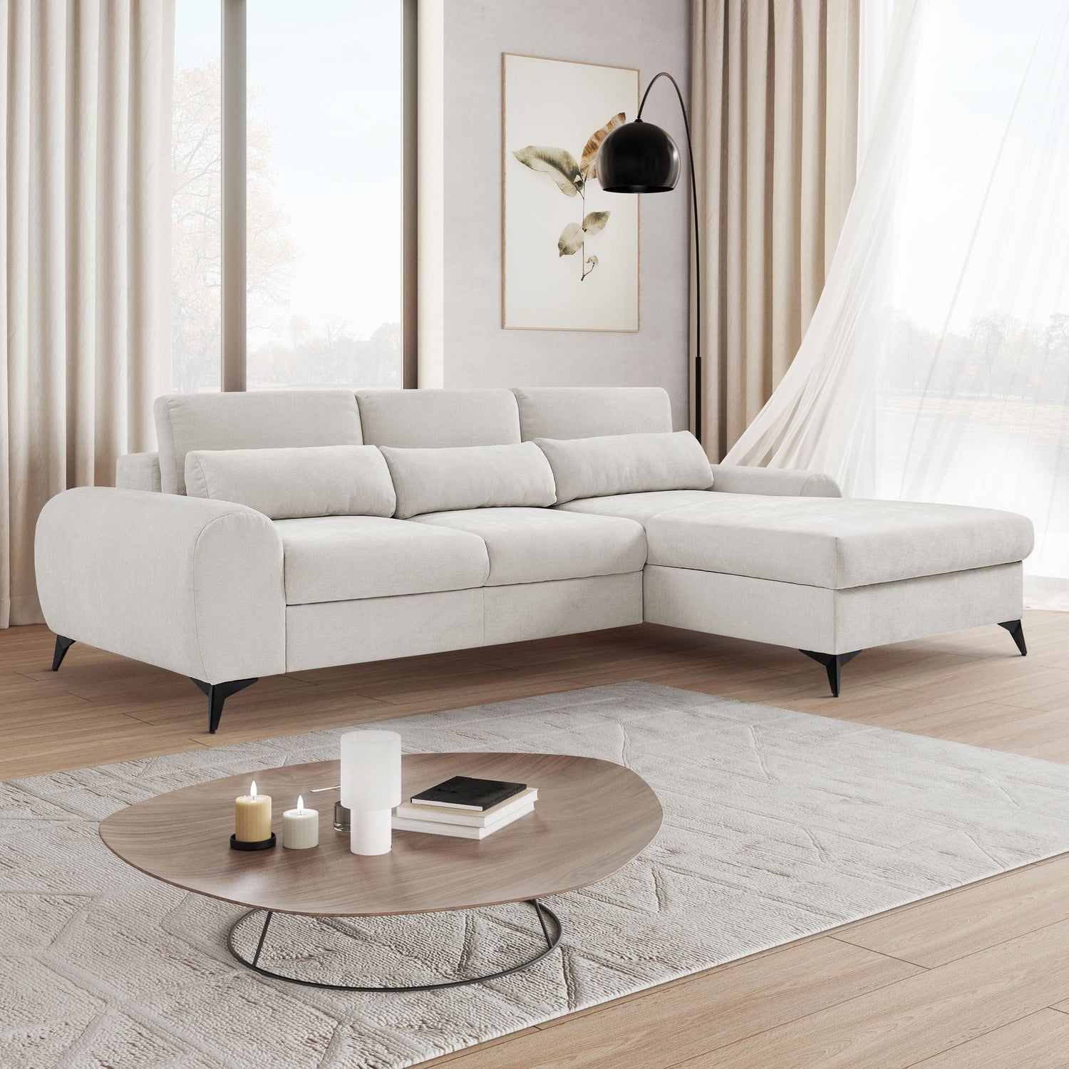 Canapé d'angle MILAN L - Maestria Meubles