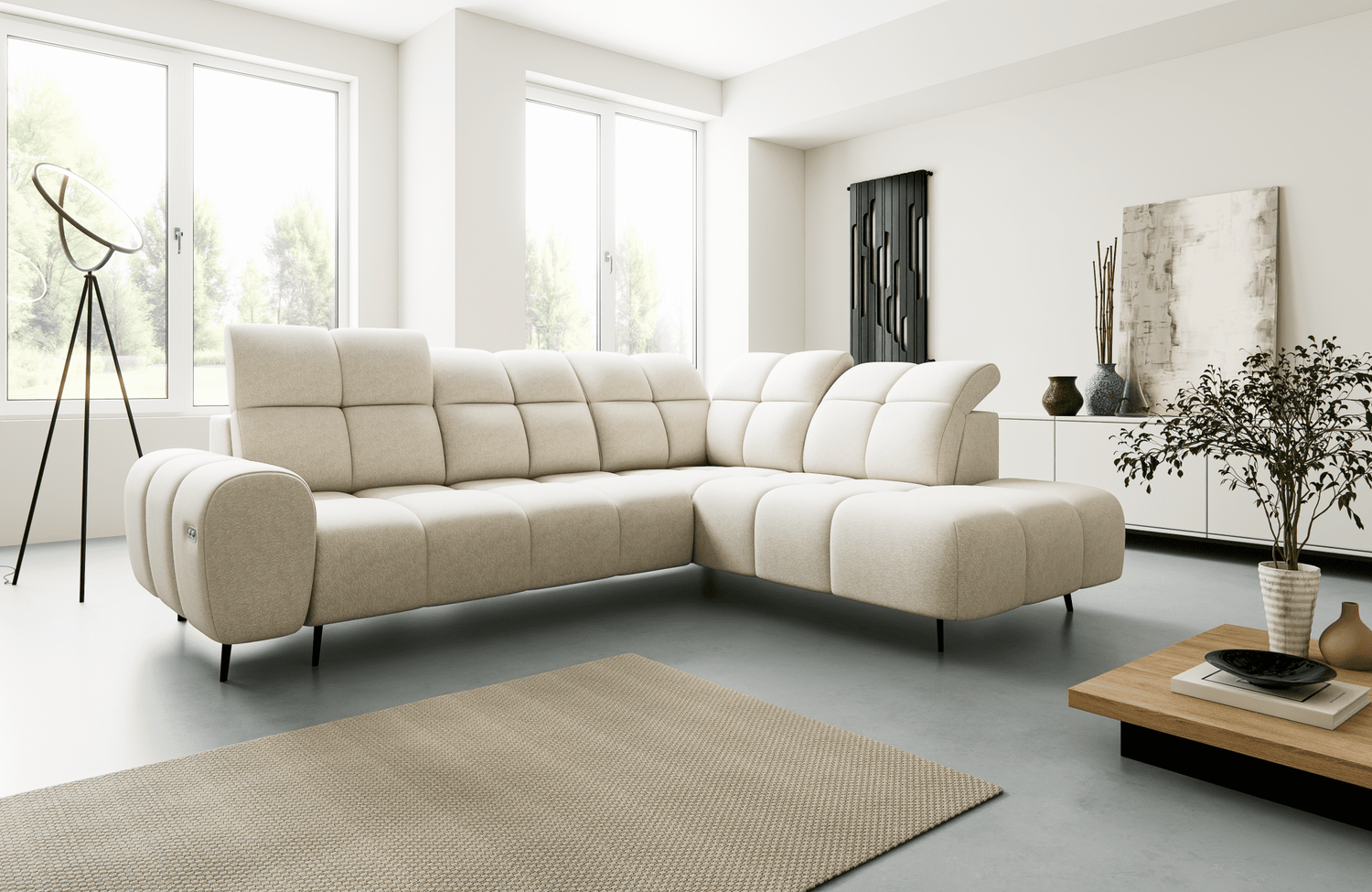 Canapé d'angle SERGIO L - Maestria Meubles