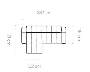 Canapé d'angle TOLLO S par WERSAL - Maestria