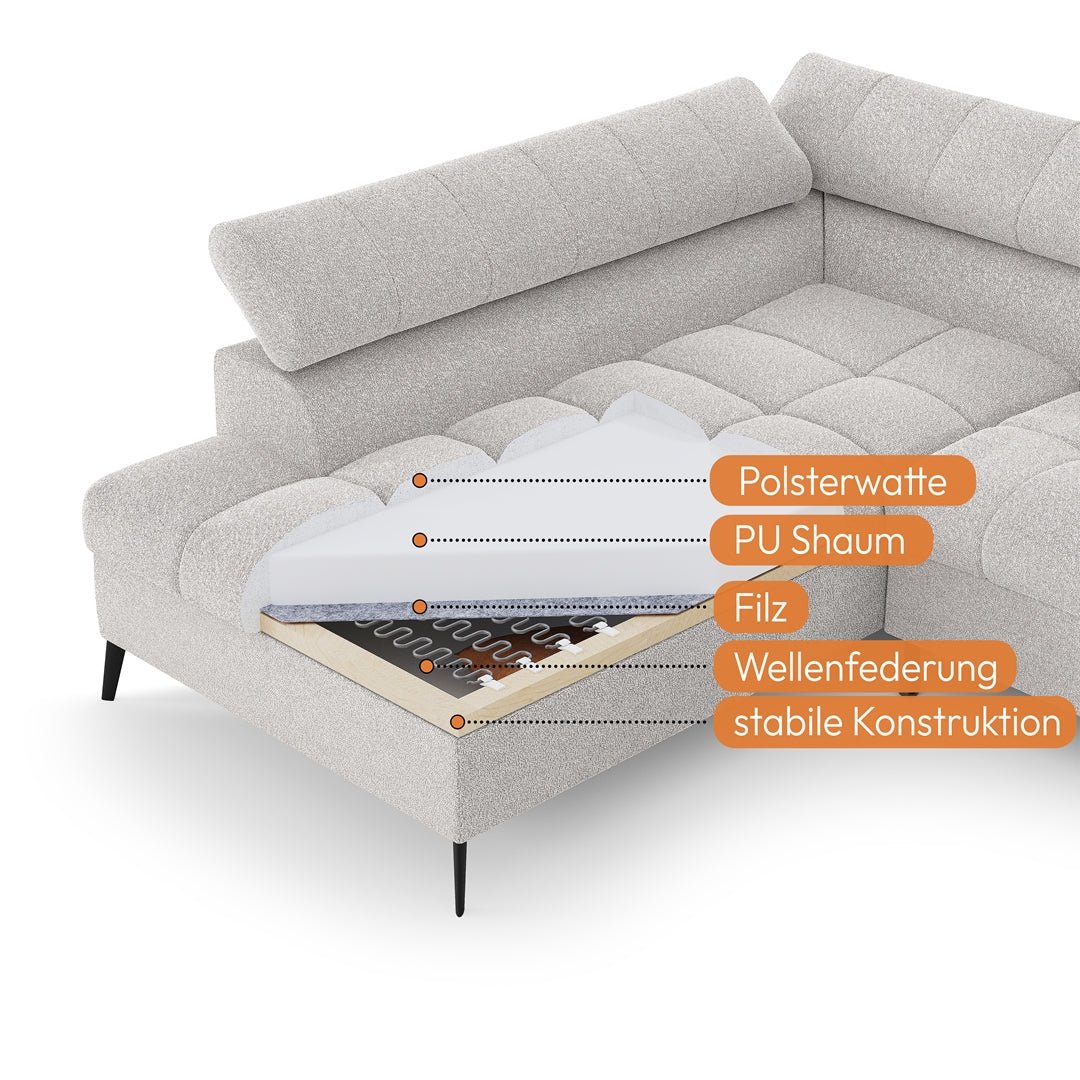 Canapé d'angle VINCENT L - Maestria Meubles