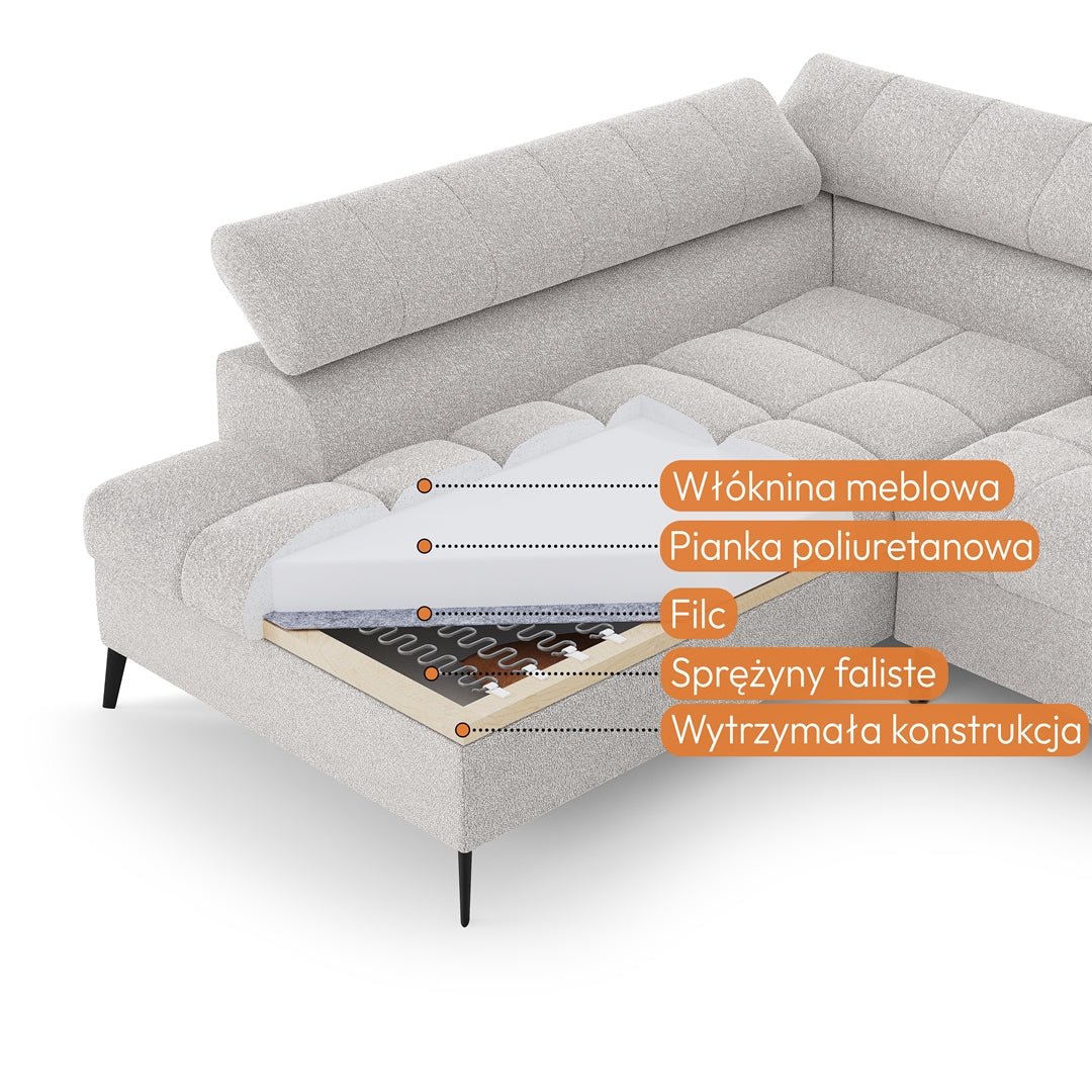 Canapé d'angle VINCENT L - Maestria Meubles