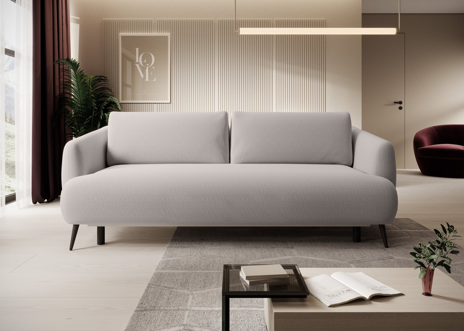 Canapé Droit Convertible CANDY par WERSAL - Maestria