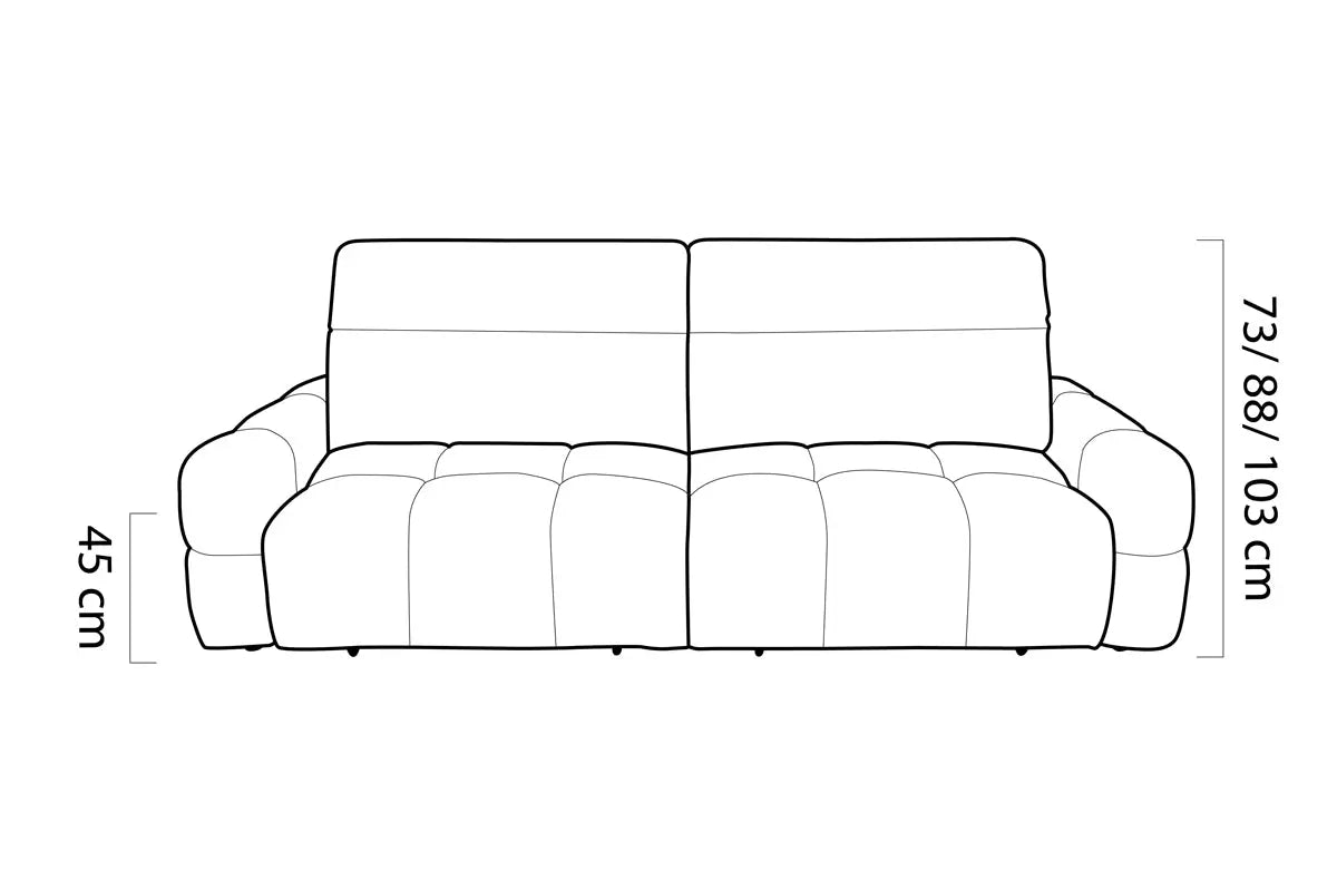 Canapé Droit Convertible MATEO BIGSOFA - par WERSAL - Maestria