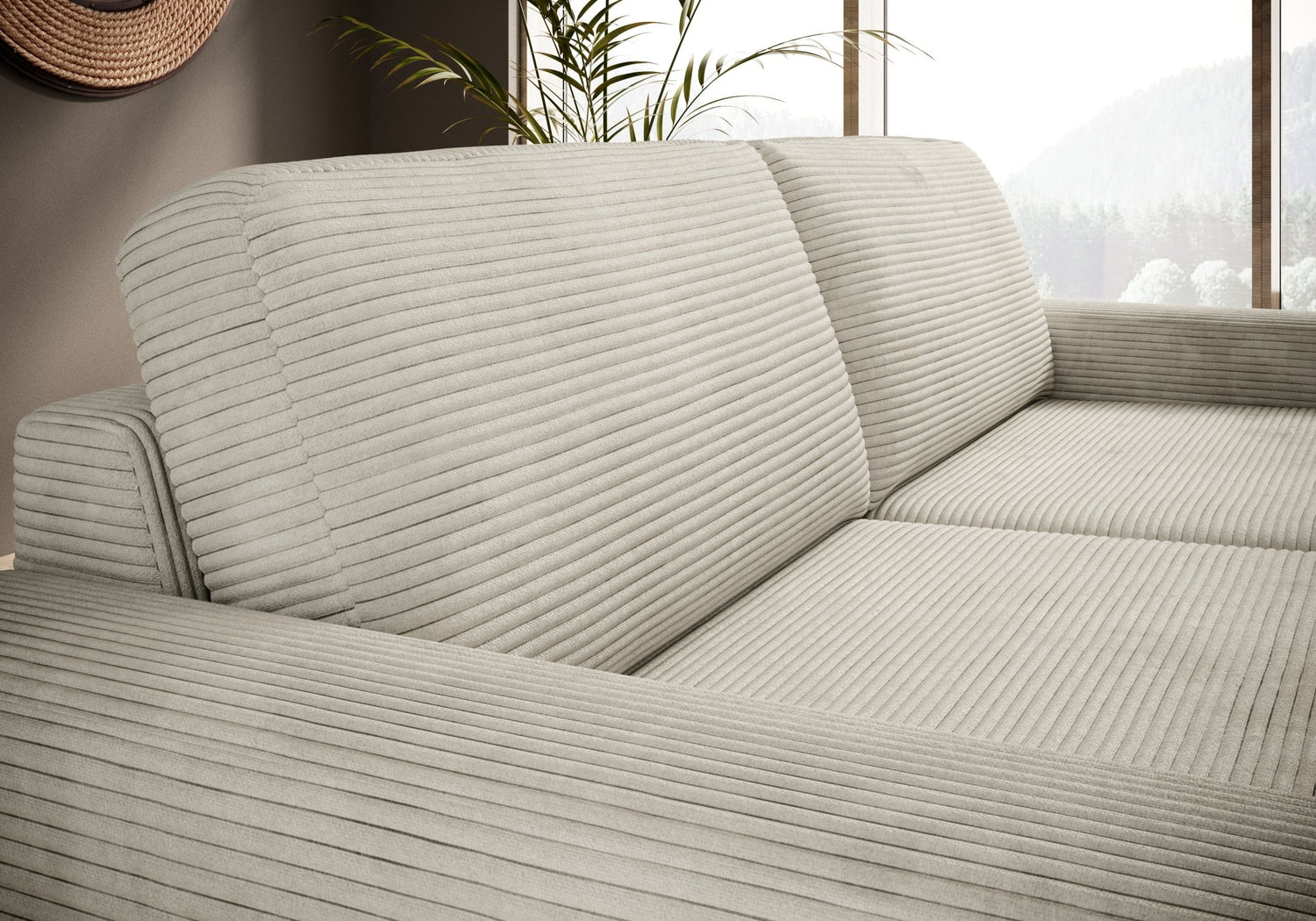 Canapé Droit Convertible VANILLA avec Matelas par WERSAL - Maestria