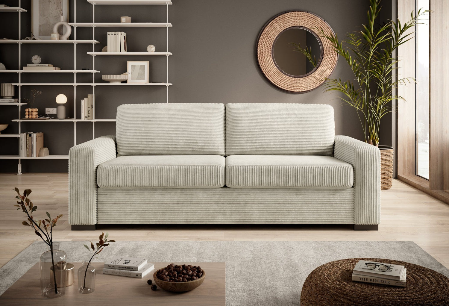 Canapé Droit Convertible VANILLA avec Matelas par WERSAL - Maestria