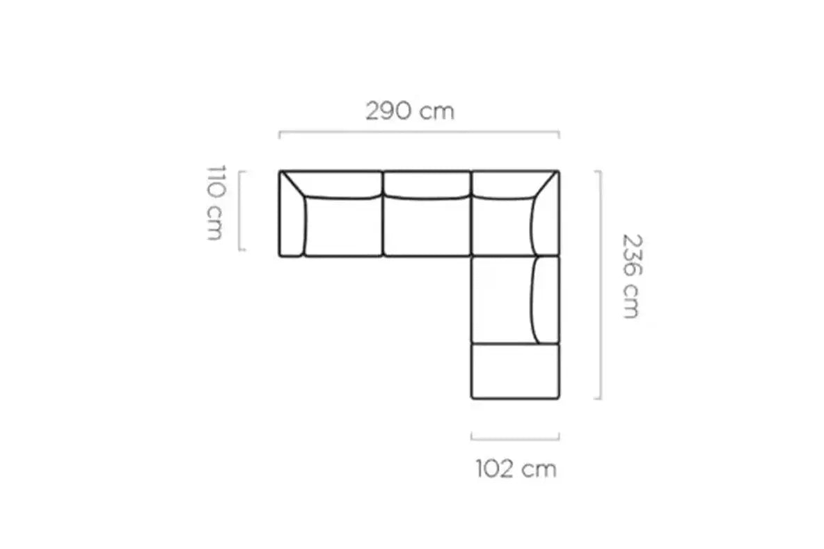 Canapé modulable CANDELO L - par WERSAL - Maestria