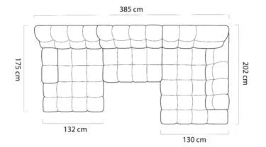 Canapé panoramique CAMPILE XL par WERSAL - Maestria Meubles