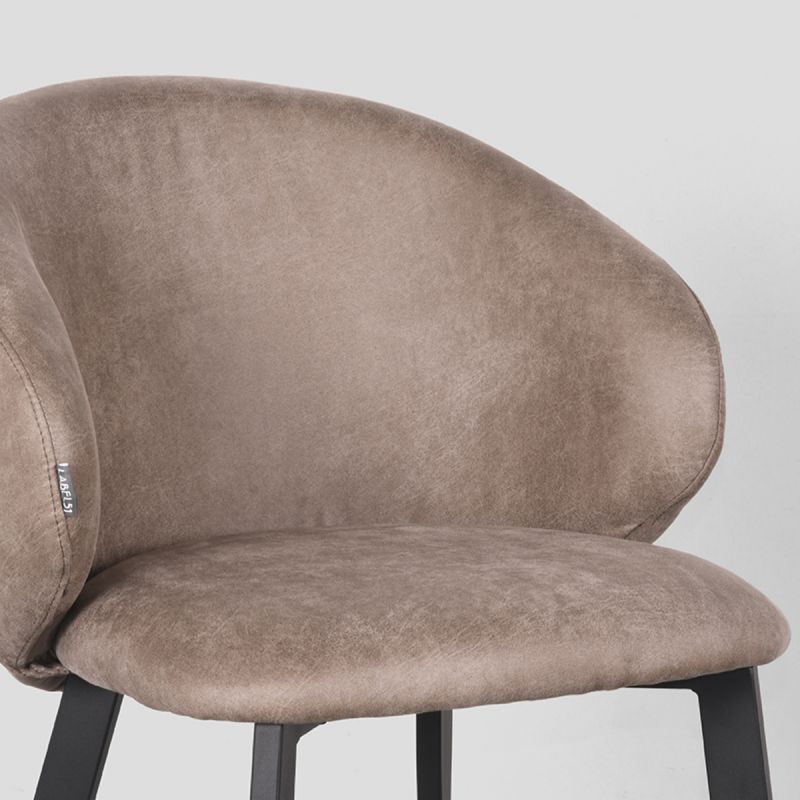 Chaise contemporaine Logan Microsuède - Maestria