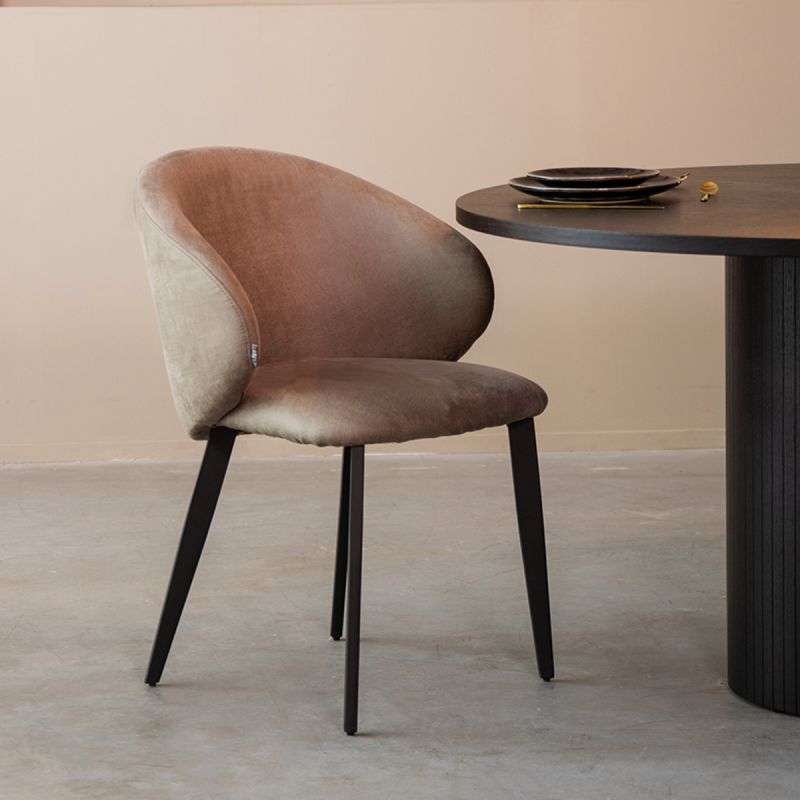 Chaise contemporaine Logan Microsuède - Maestria
