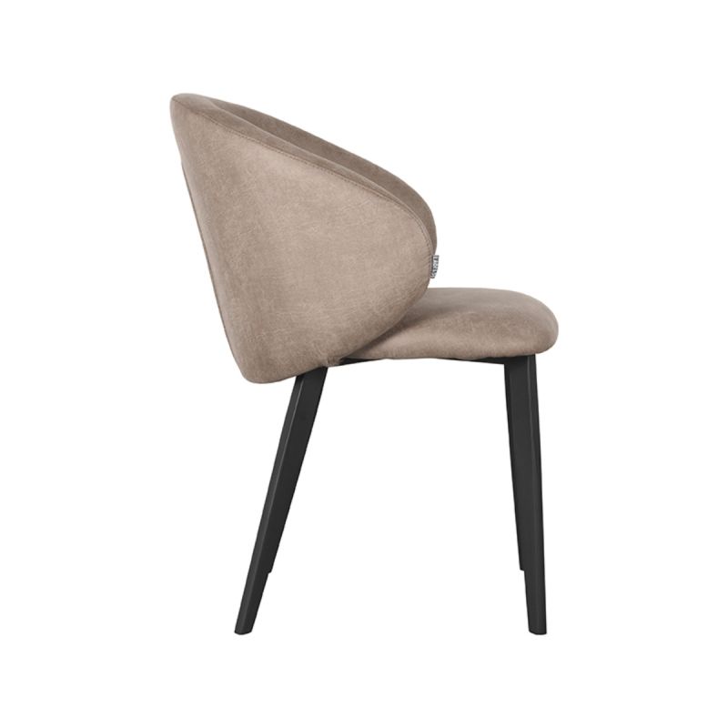 Chaise contemporaine Logan Microsuède - Maestria