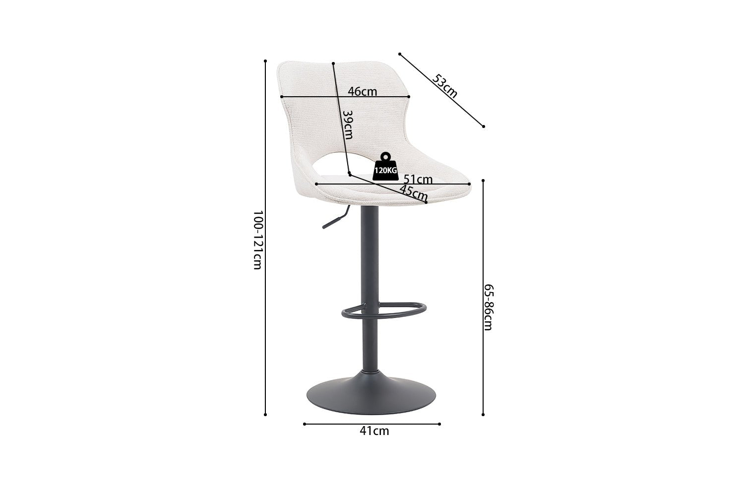 Chaise de bar MORI - Maestria