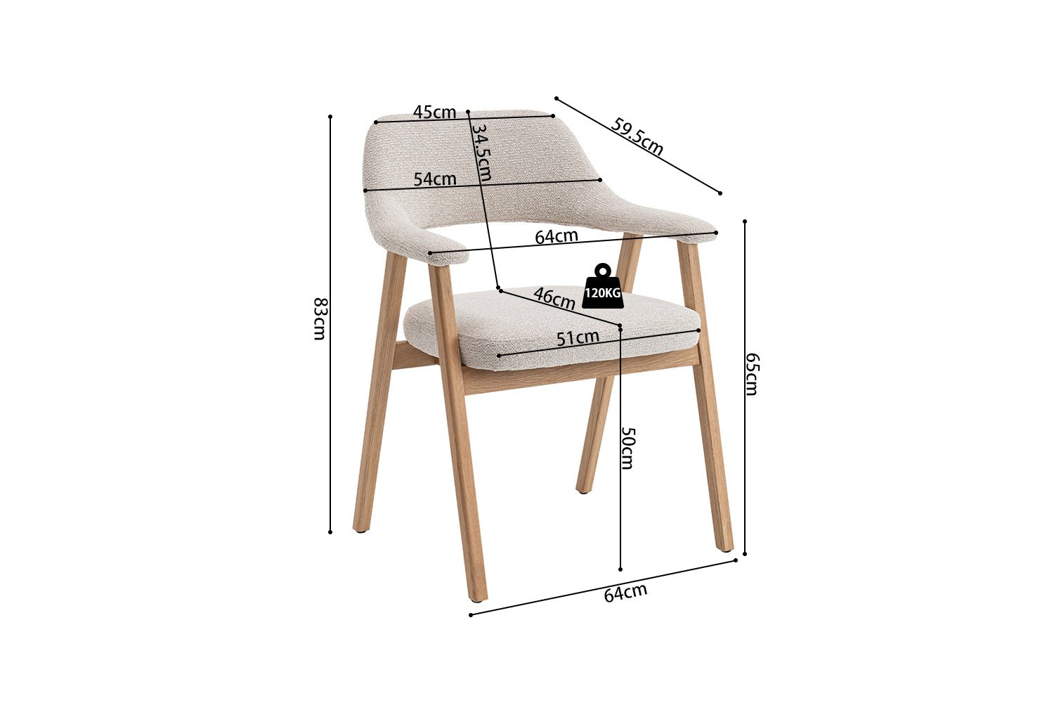 Chaise de séjour CORALIE - Maestria