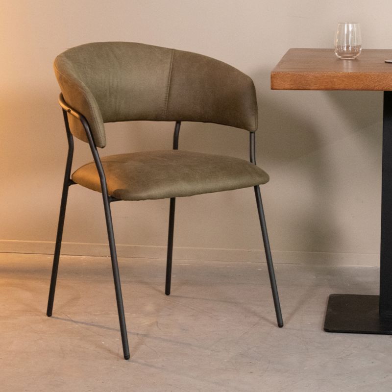 Chaise de séjour Luke Microsuède - Maestria