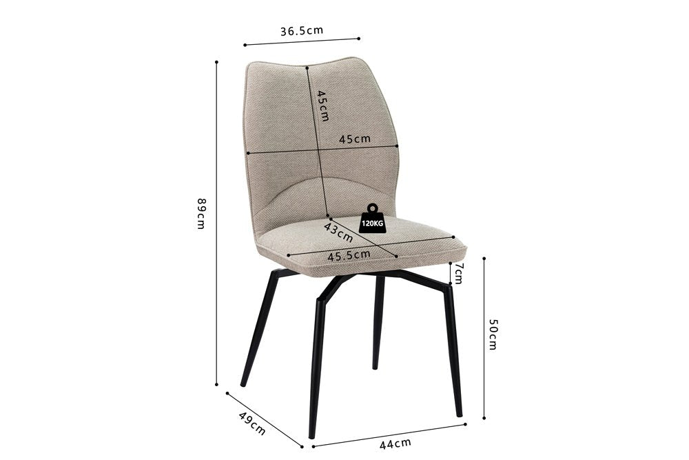 Chaise de séjour pivotante LARA - Maestria