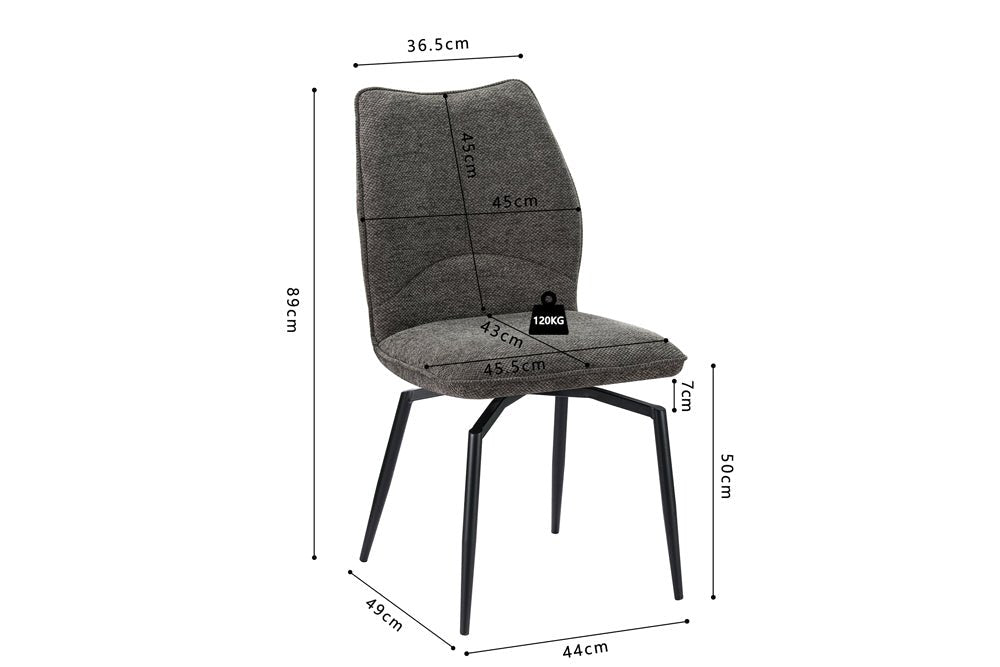 Chaise de séjour pivotante LARA - Maestria