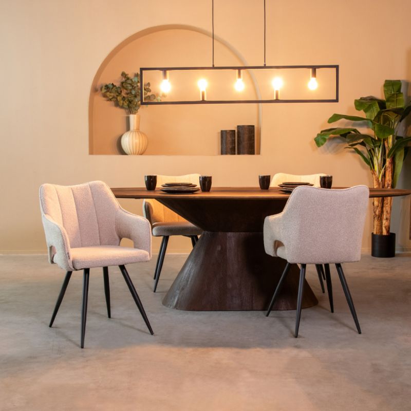 Chaise élégante Noud Bouclé - Maestria