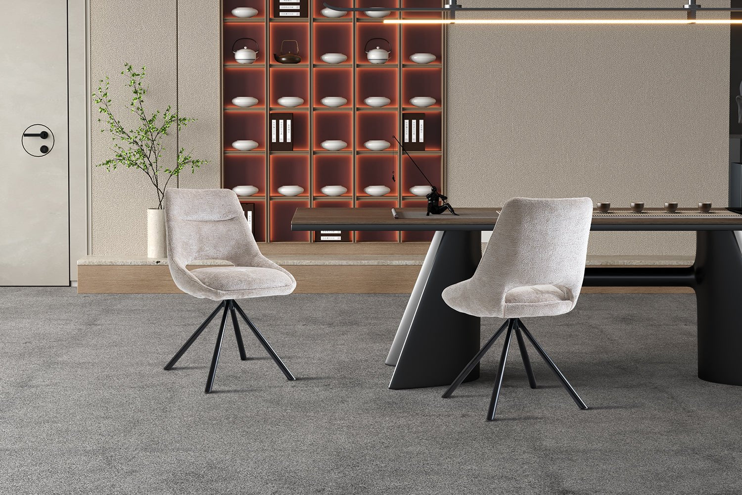 Chaise en tissu DANTE - Maestria