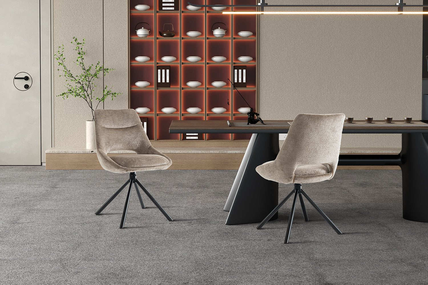 Chaise en tissu DANTE - Maestria