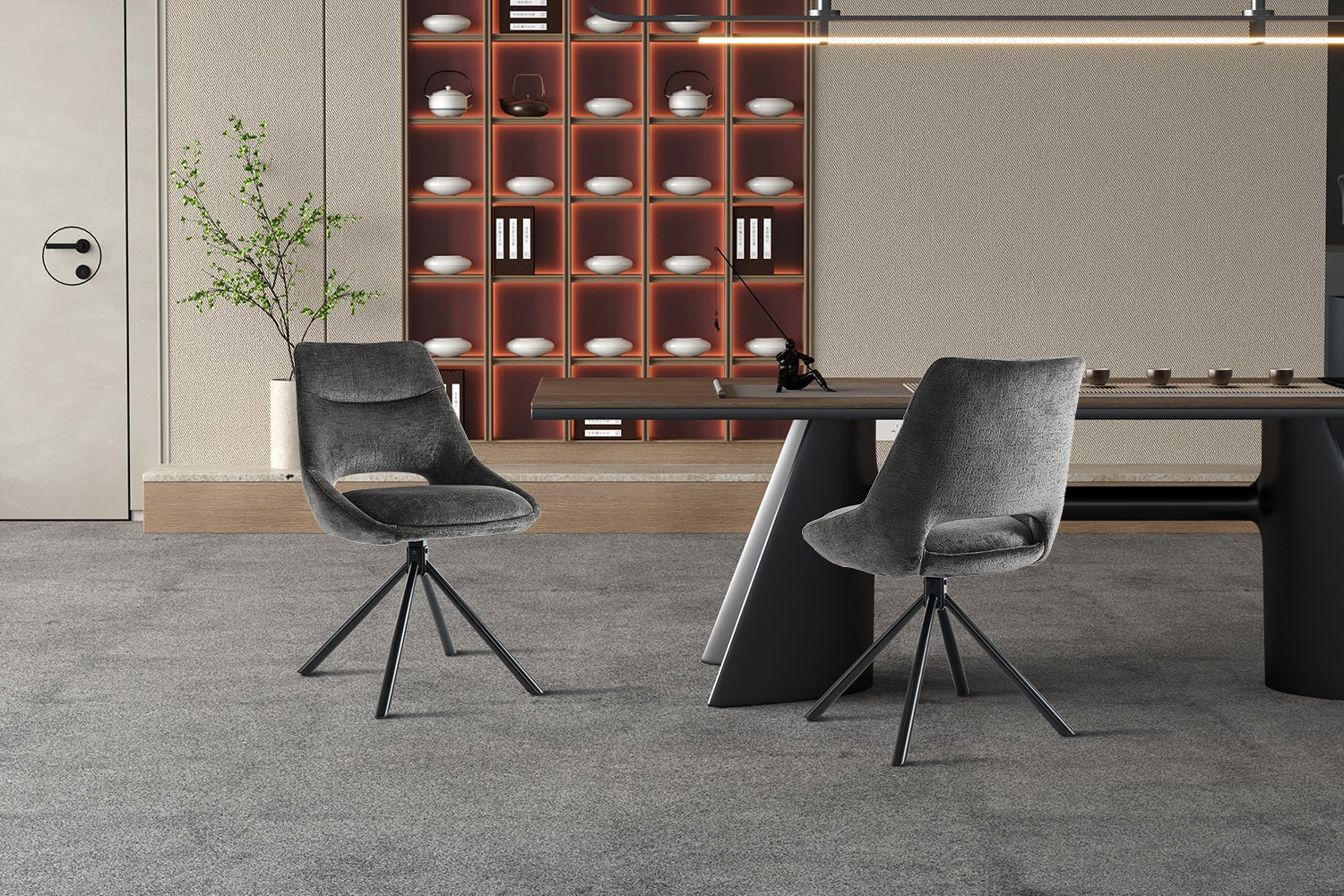 Chaise en tissu DANTE - Maestria