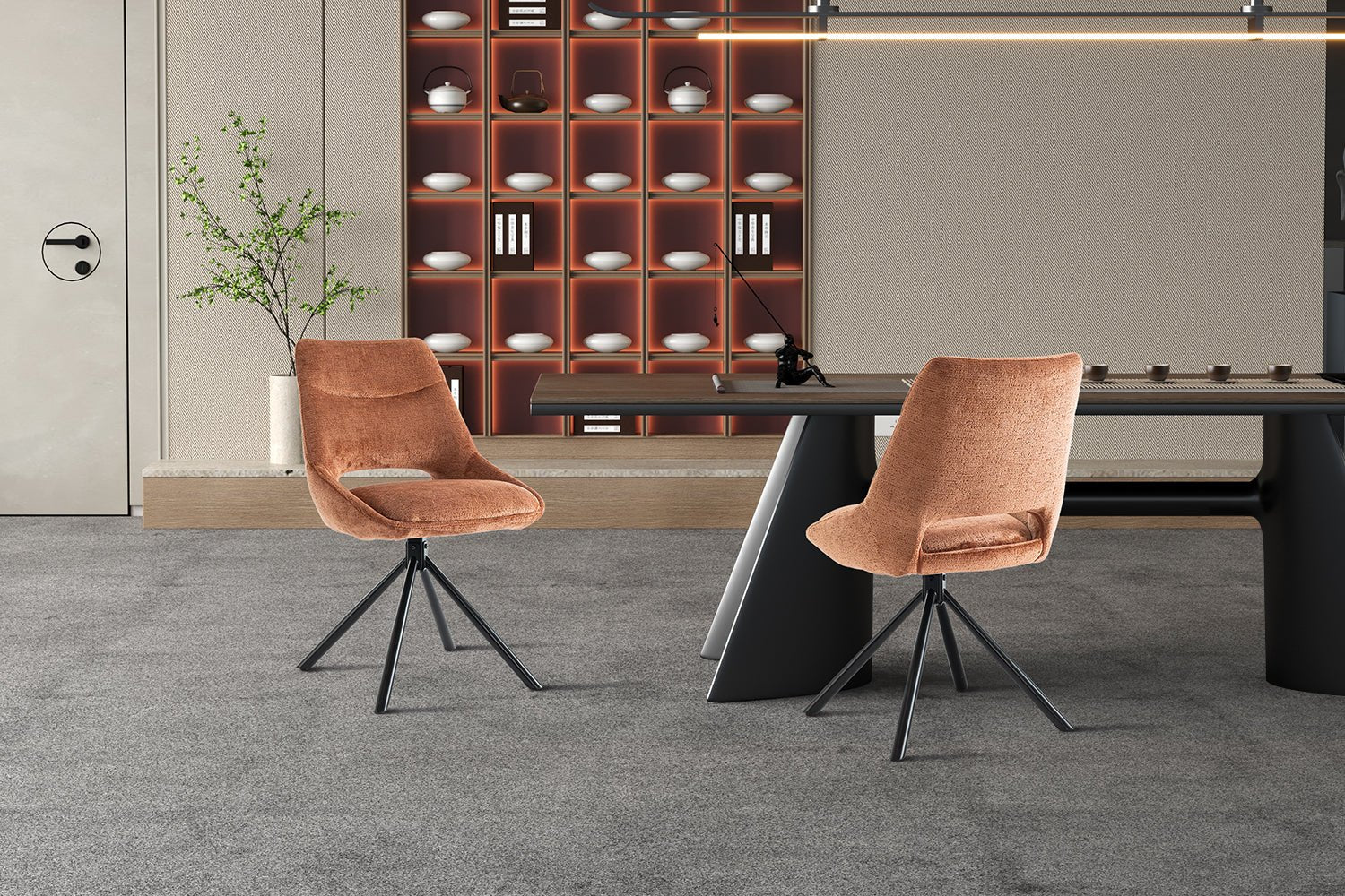 Chaise en tissu DANTE - Maestria