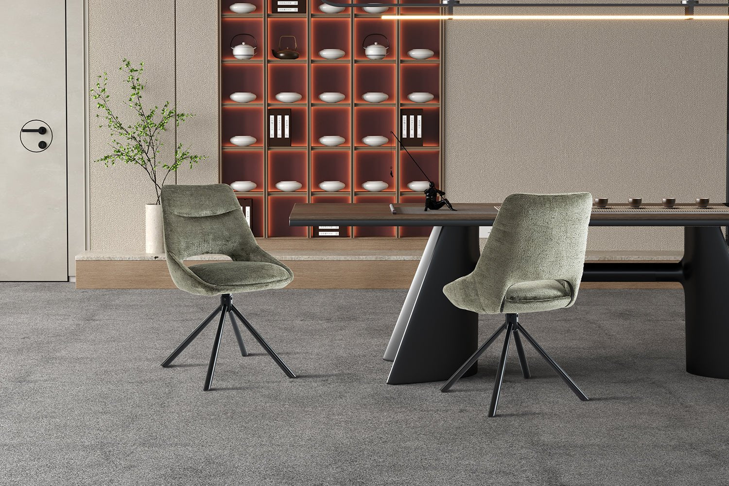 Chaise en tissu DANTE - Maestria