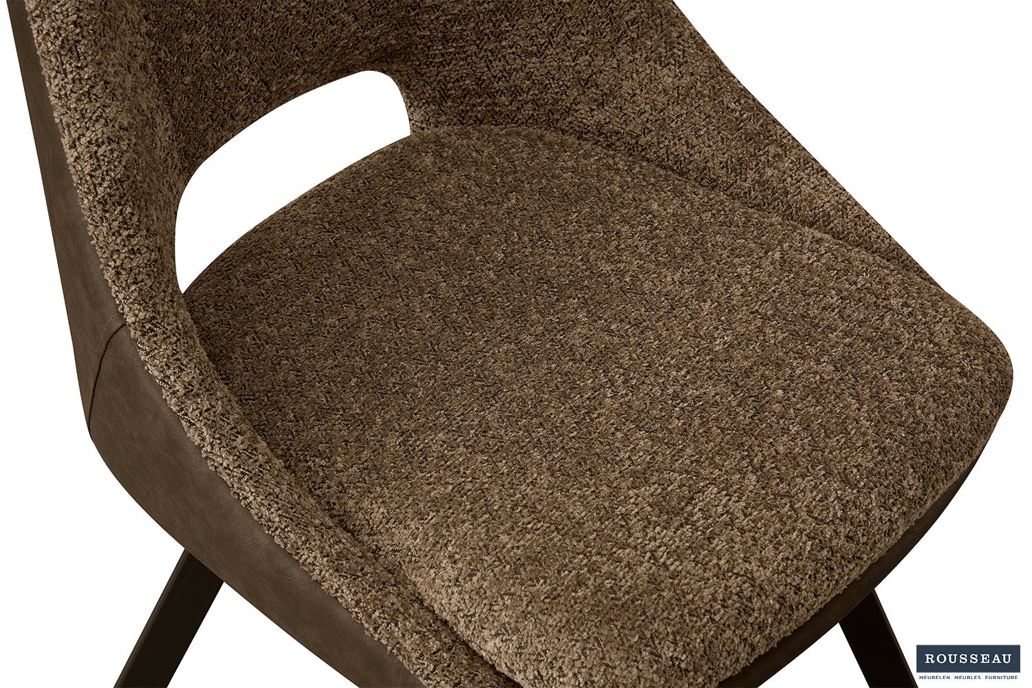 Chaise FILOU bouclé dos PU - Maestria