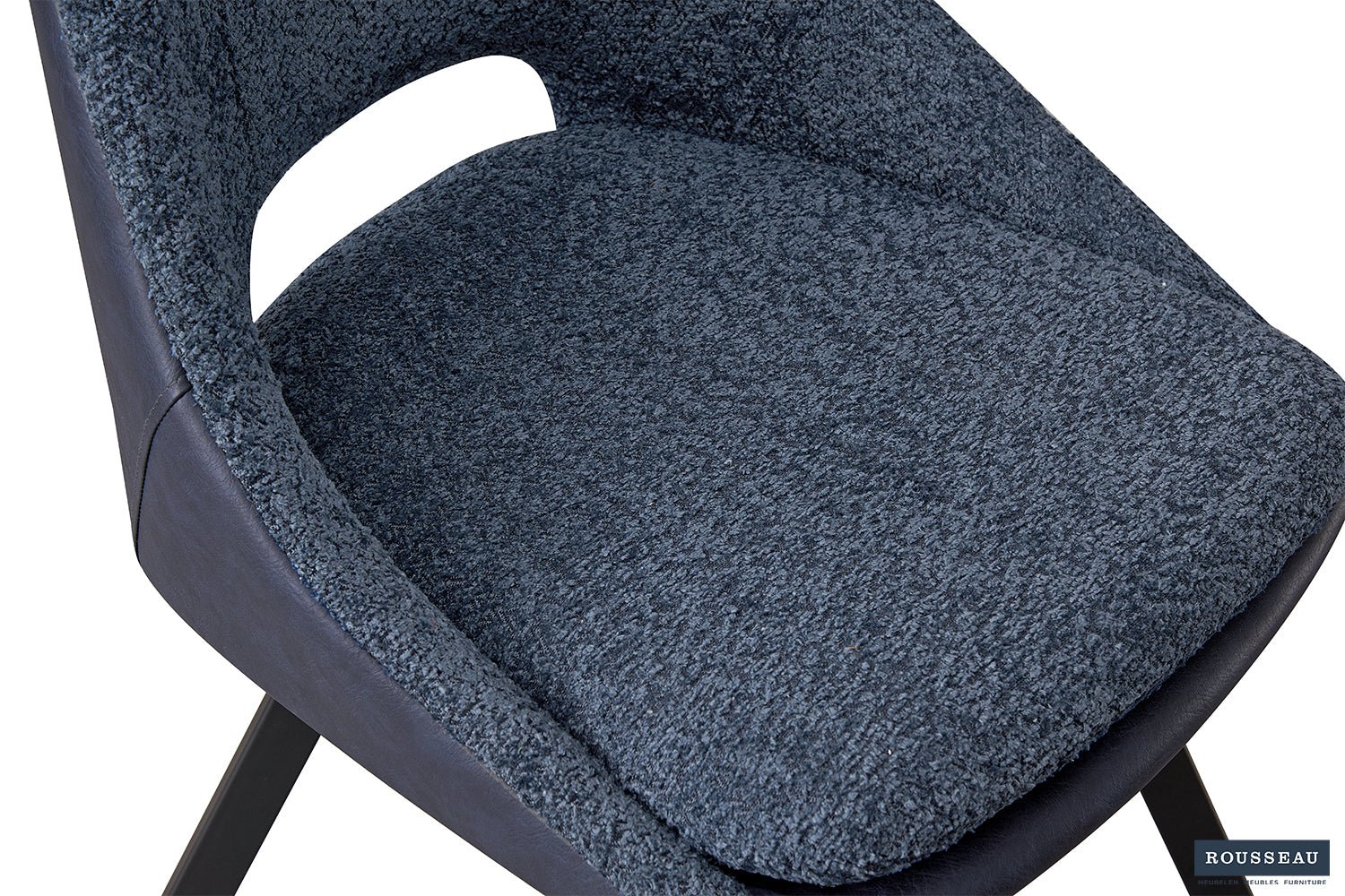 Chaise FILOU bouclé dos PU - Maestria