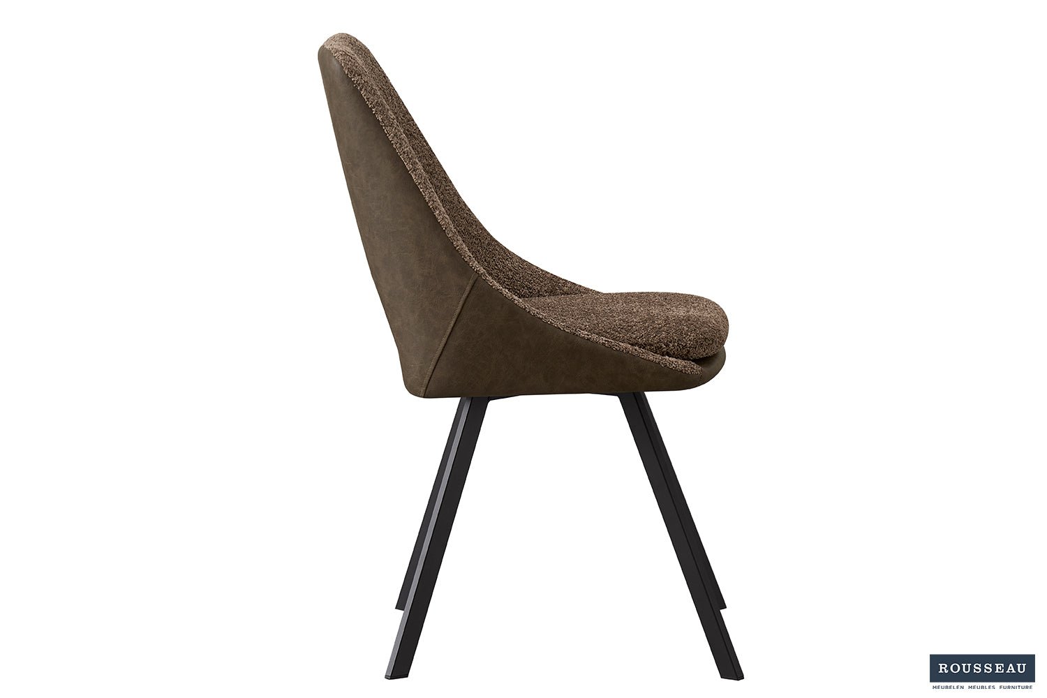 Chaise FILOU bouclé dos PU - Maestria
