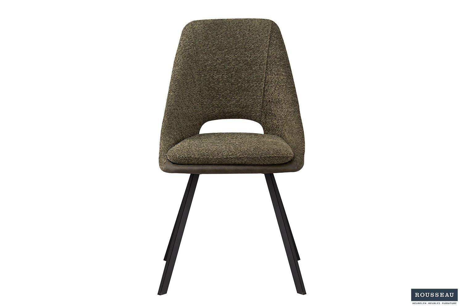 Chaise FILOU bouclé dos PU - Maestria