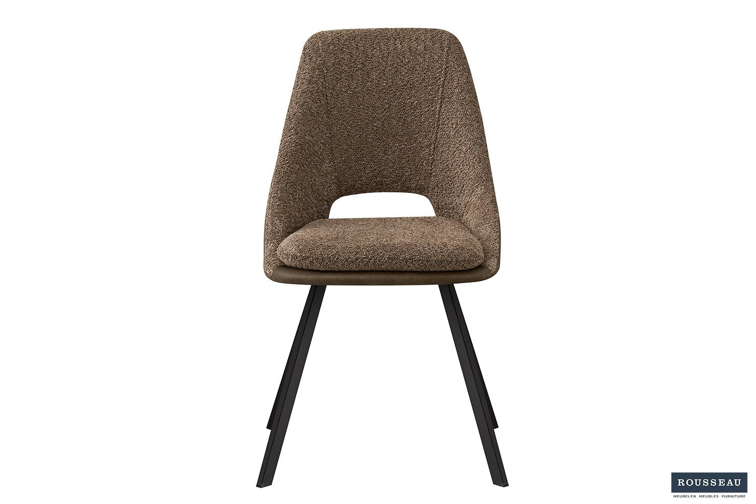 Chaise FILOU bouclé dos PU - Maestria
