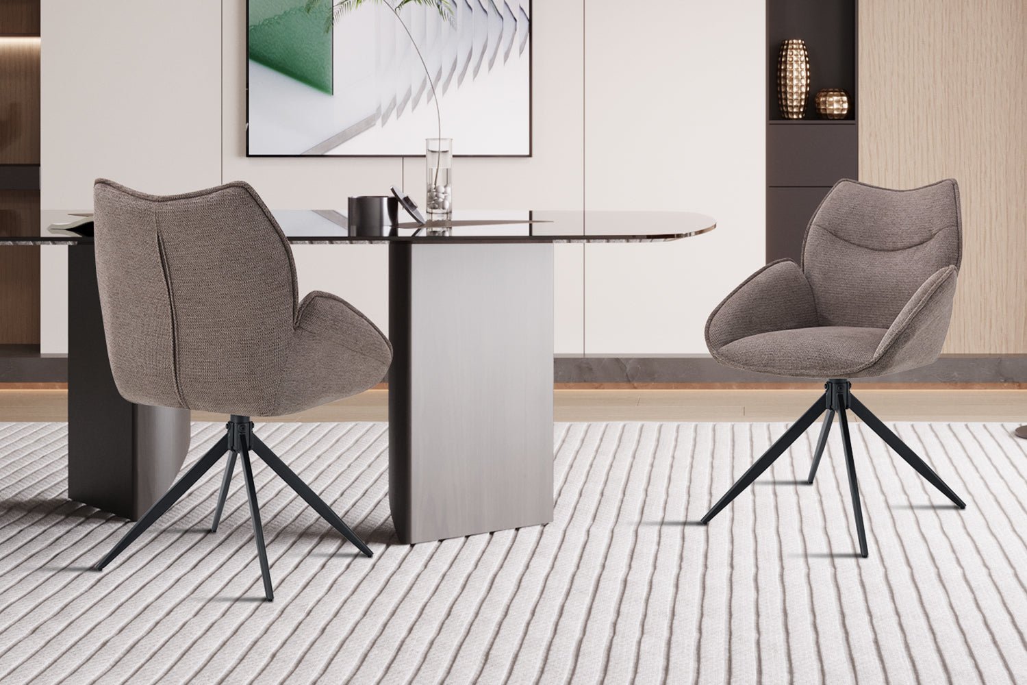 Chaise moderne pivotante MAHI - Maestria